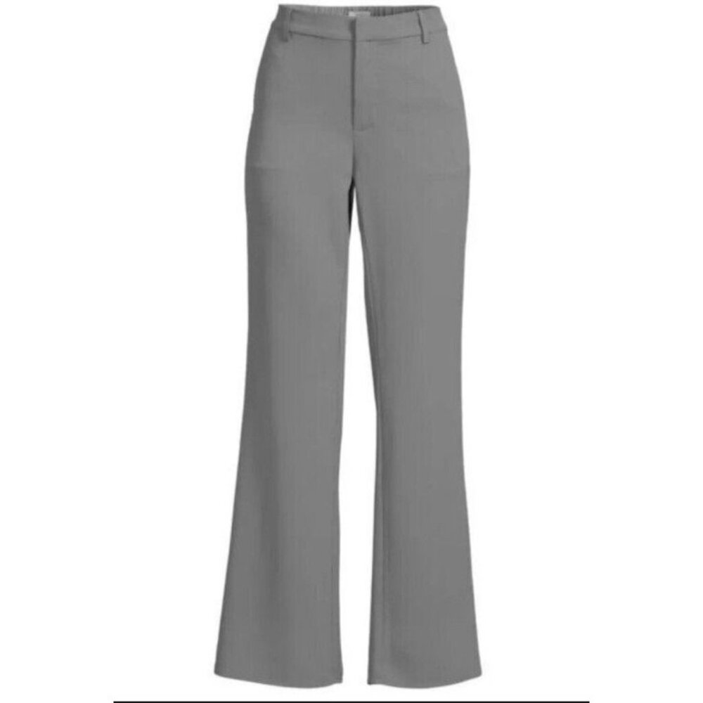 New Area Stars Flare Leg Elastic Waist Trousers Victoria Pant Grey Size Small